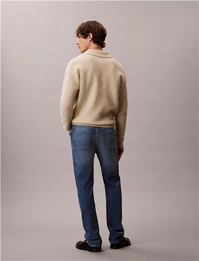 Calvin Klein Standard Straight Embers Jean Erkek Jean Pantolon Mavi
