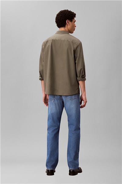 Calvin Klein Standard Strt Barrier Blue Lt Wt Erkek Jean Pantolon