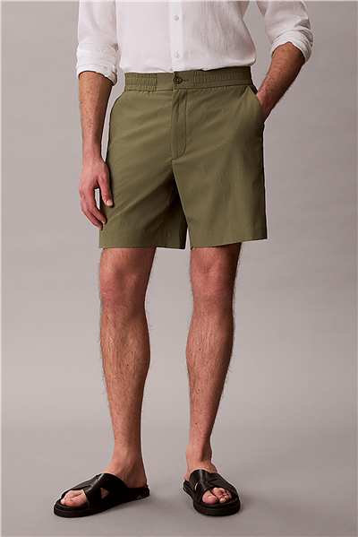 Calvin Klein Straight Seersucker Erkek Şort