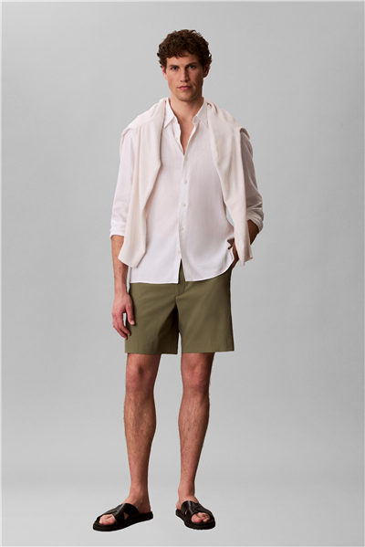 Calvin Klein Straight Seersucker Erkek Şort