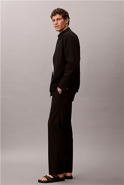Calvin Klein Straight Seersucker Erkek Pantolon