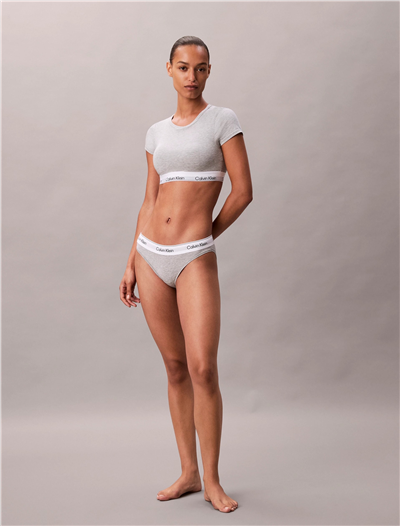 Calvin Klein T-Shirt Bralette Kadın Sütyen Gri
