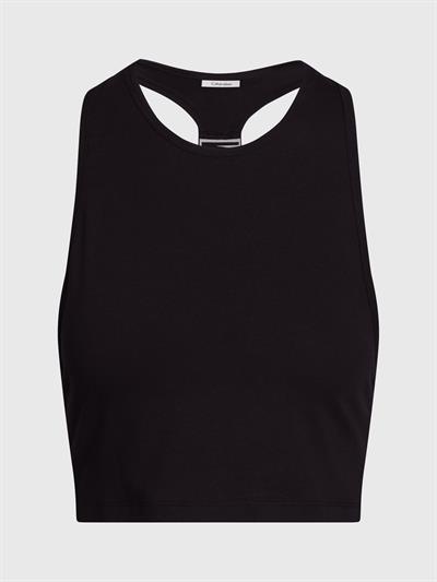 Calvin Klein Tank Top Kadın Bisiklet Yaka T-Shirt Siyah