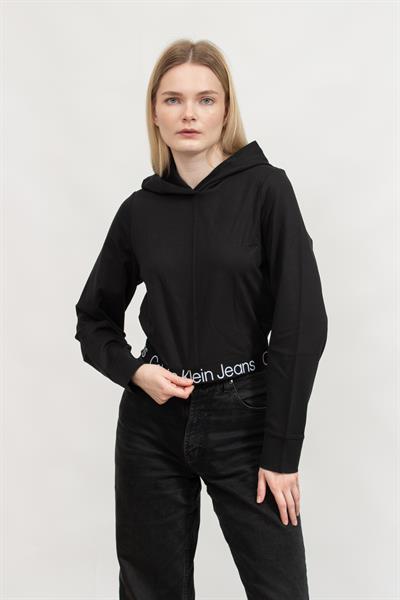 Calvin Klein Tape Milano Hoodie Kadın Kapüşonlu Sweatshirt