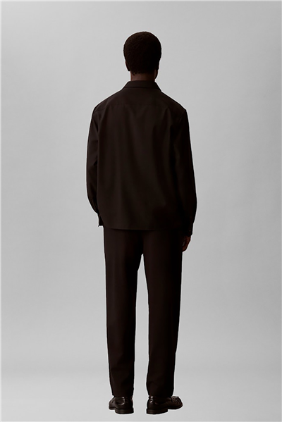 Calvin Klein Tapered Tech Knit Pleated Pant Erkek Pantolon Siyah