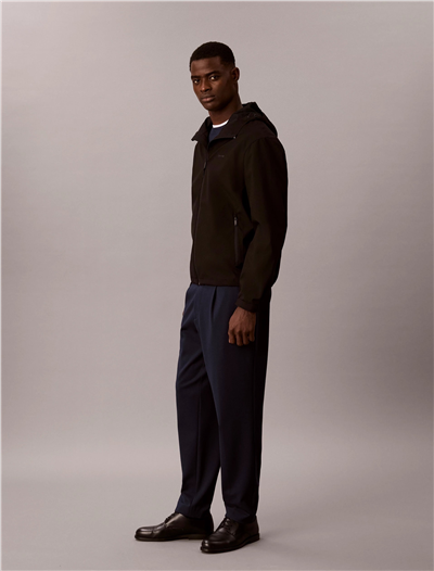Calvin Klein Tapered Tech Knit Pleated Pant Erkek Pantolon Lacivert