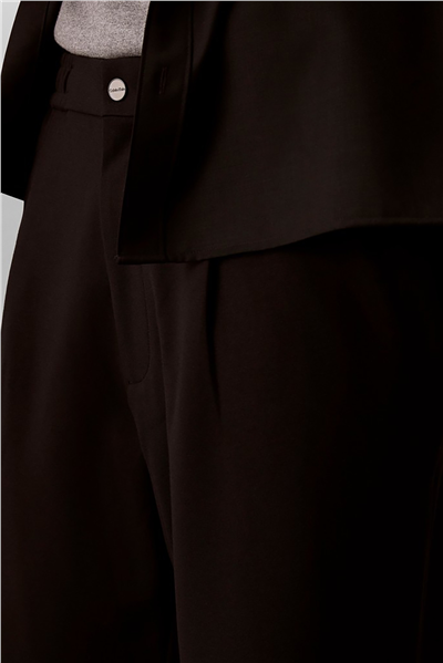 Calvin Klein Tapered Tech Knit Pleated Pant Erkek Pantolon Siyah