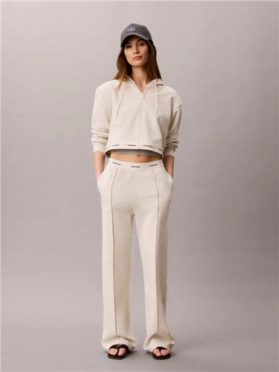 Calvin Klein Terry Logo Waistband Track Pant Kadın Eşofman Altı Gri