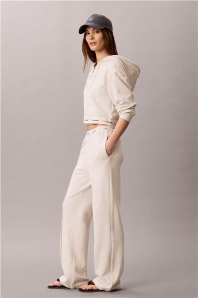 Calvin Klein Terry Logo Waistband Track Pant Kadın Eşofman Altı Gri