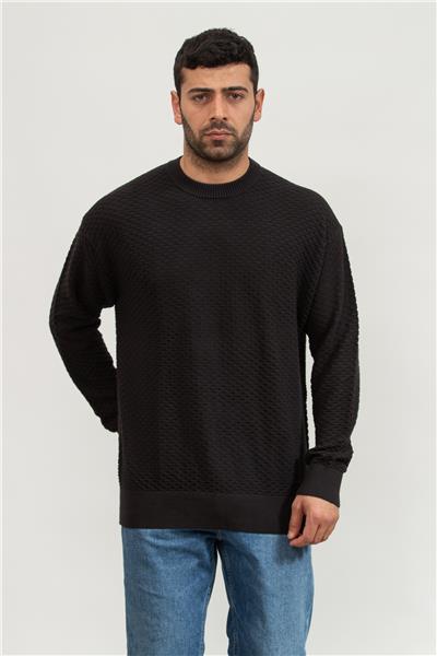 Calvin Klein Texture Crew Neck Erkek Triko