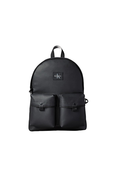 Calvin Klein Texture Mix Round Backpack Erkek Sırt Çantası Siyah