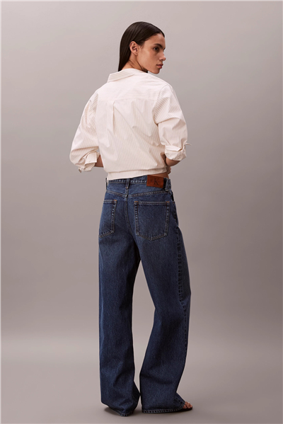 Calvin Klein The Wide Leg indigo Julius Kadın Jean Pantolon Mavi