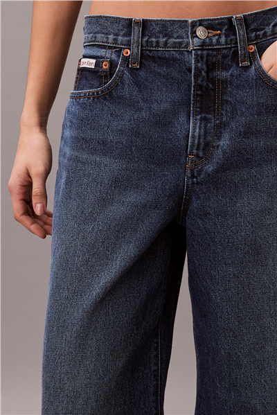 Calvin Klein The Wide Leg indigo Julius Kadın Jean Pantolon Mavi