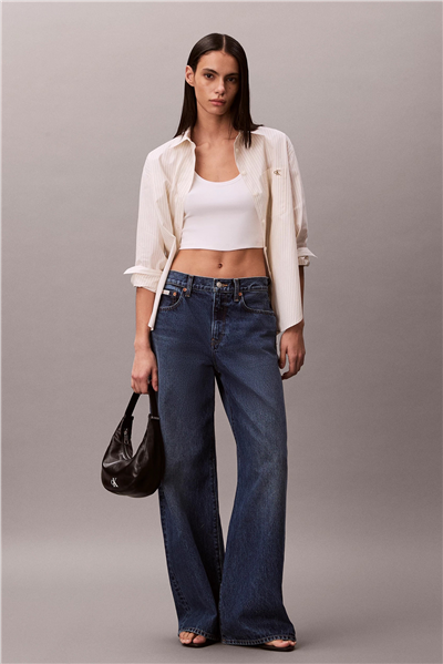 Calvin Klein The Wide Leg indigo Julius Kadın Jean Pantolon Mavi
