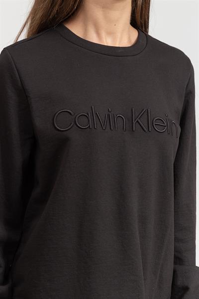 Calvin Klein Tonal Embroidery Kadın Bisiklet Yaka Sweatshirt