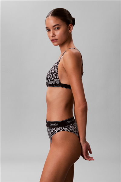 Calvin Klein Triangle Kadın Bikini Üstü Siyah