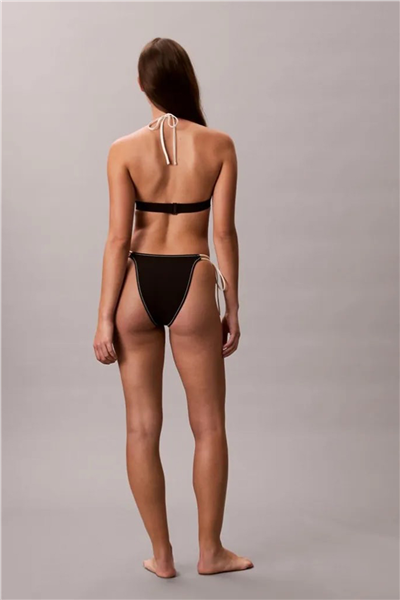 Calvin Klein Triangle Kadın Bikini Üstü Siyah