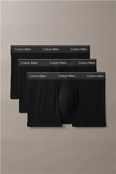 Calvin Klein Trunk 3Pk Erkek 3lü Boxer Yeşil