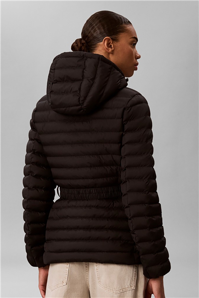 Calvin Klein Ulw Belted Puffer Jacket Kadın Şişme Mont Siyah