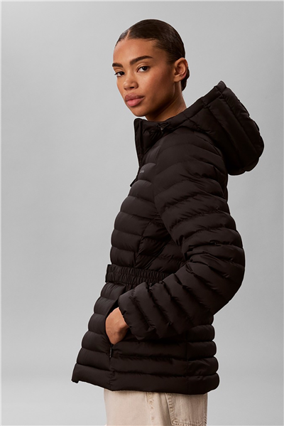 Calvin Klein Ulw Belted Puffer Jacket Kadın Şişme Mont Siyah