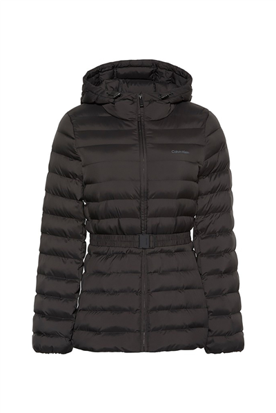 Calvin Klein Ulw Belted Puffer Jacket Kadın Şişme Mont Siyah