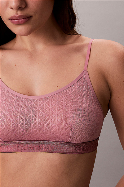 Calvin Klein Unlined Bralette Kadın Sütyen Pembe