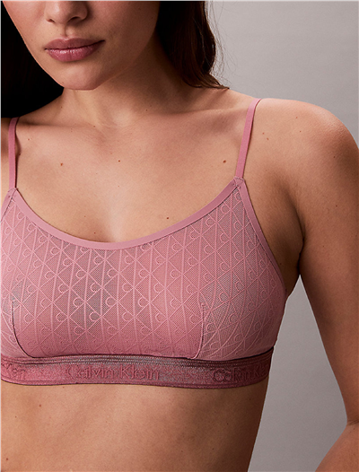 Calvin Klein Unlined Bralette Kadın Sütyen Pembe