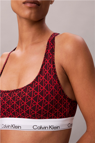 Calvin Klein Unlined Bralette Kadın Sütyen Mor