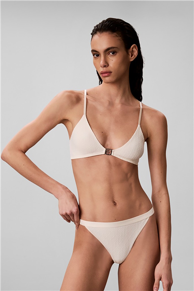 Calvin Klein Unlined Triangle Kadın Sütyen Beyaz