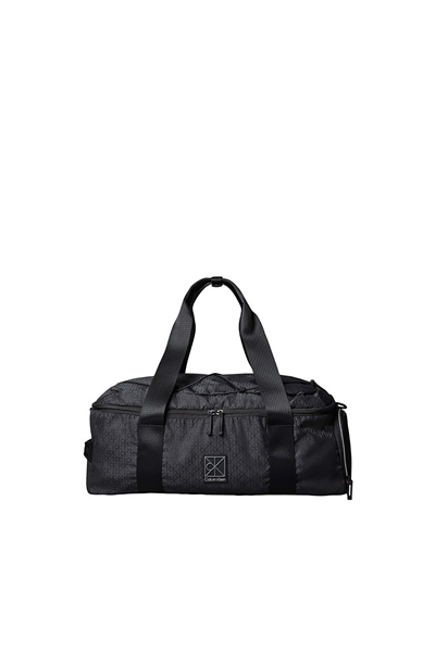 Calvin Klein Utility Emblem Aop Duffle Erkek Spor Çantası Siyah