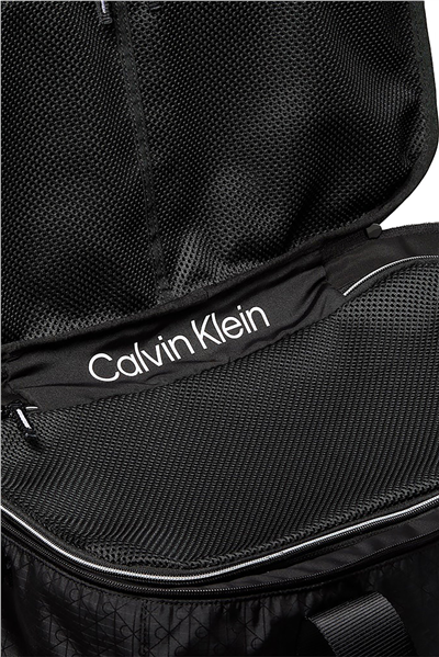 Calvin Klein Utility Emblem Aop Duffle Erkek Spor Çantası Siyah