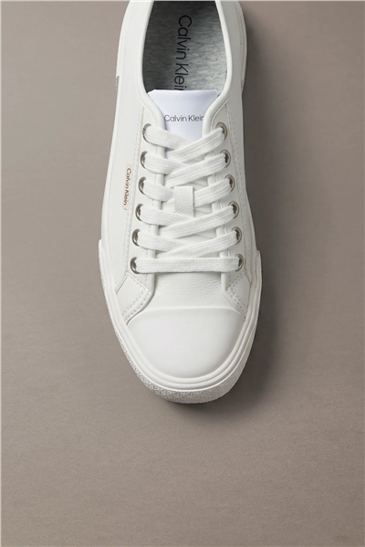 Calvin Klein Vulc Lace Up Low Lth Kadın Sneaker Beyaz