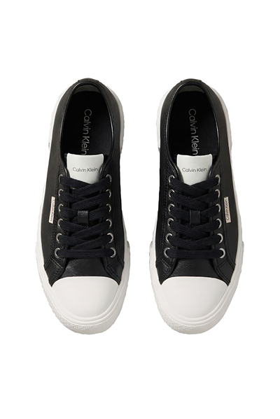Calvin Klein Vulc Lace Up Low Lth Kadın Sneaker Siyah