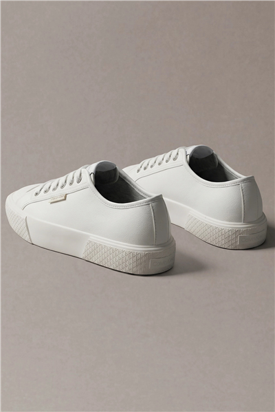 Calvin Klein Vulc Lace Up Low Lth Kadın Sneaker Beyaz