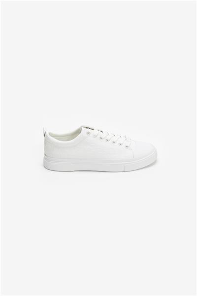 Calvin Klein Vulc Lace Up - Mono Jq Kadın Sneaker Beyaz