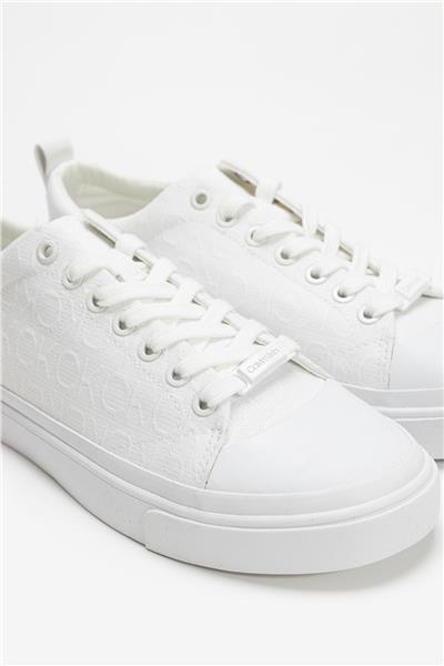 Calvin Klein Vulc Lace Up - Mono Jq Kadın Sneaker Beyaz