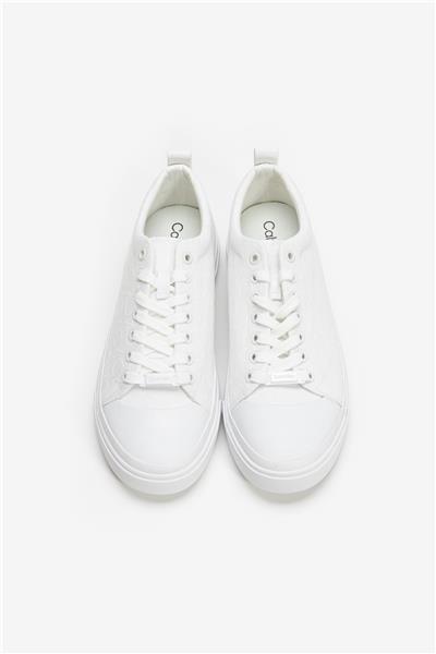 Calvin Klein Vulc Lace Up - Mono Jq Kadın Sneaker Beyaz