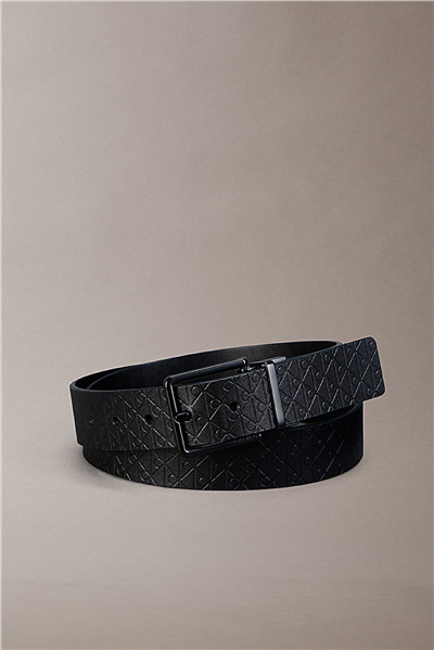 Calvin Klein Warmth Buckle Smooth 35Mm Adj/Re Erkek Kemer Siyah