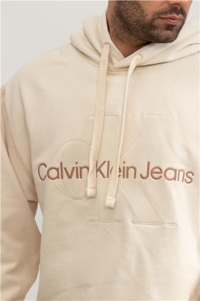 Calvin Klein Wash Monologo Erkek Kapüşonlu Sweatshirt