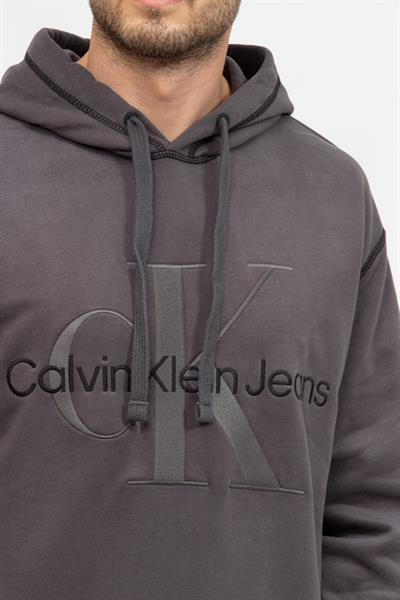 Calvin Klein Wash Monologo Erkek Kapüşonlu Sweatshirt