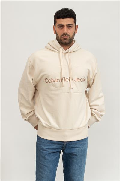 Calvin Klein Wash Monologo Erkek Kapüşonlu Sweatshirt