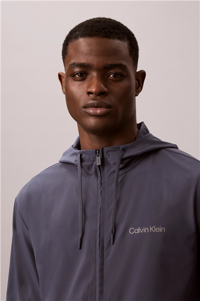 Calvin Klein Wind Jacket Erkek Rüzgarlık Mavi