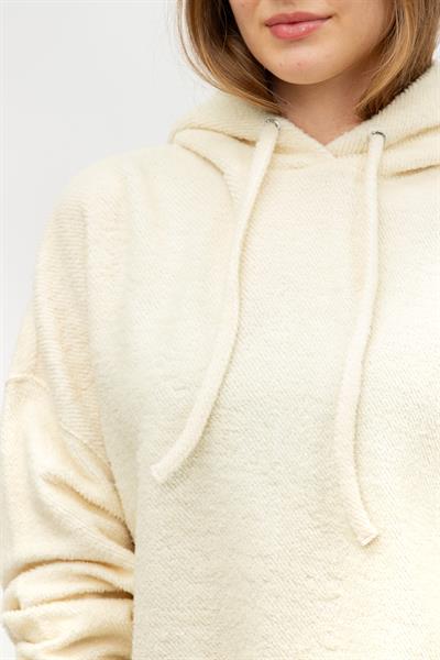 Calvin Klein Wool Blend Kadın Kapüşonlu Sweatshirt