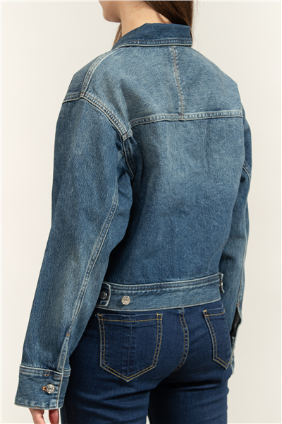 Calvin Klein Workwear Jacket CK Sanded Blue Kadın Kot Mont