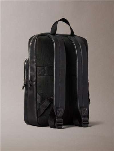 Calvin Klein Xl Emblem Aop Emboss Round Backp Erkek Sırt Çantası Siyah