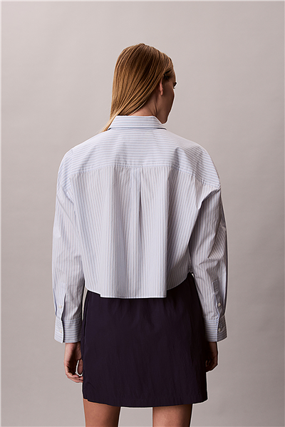 Calvin Klein Yarndye Cotton Popli Kadın Gömlek