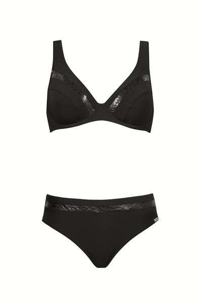 Charmline G-Charmline Sculpted Black Kadın Bikini Takımı