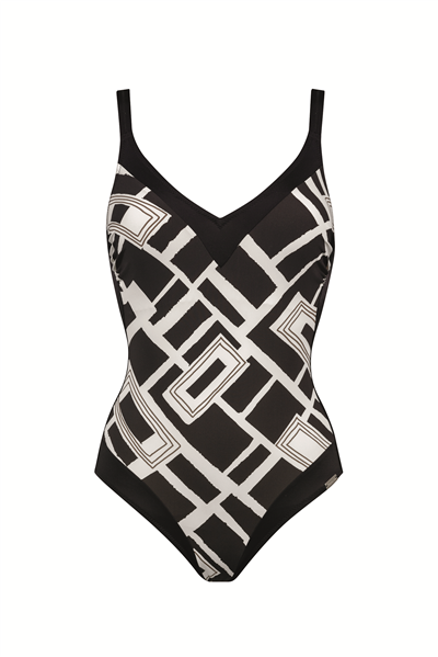 Charmline V-Charmline Graphic Frame Kadın Mayo