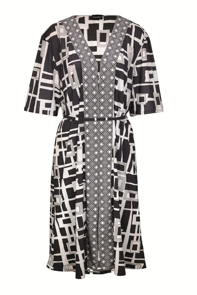 Charmline V-Charmline Graphic Frame Kadın Kaftan