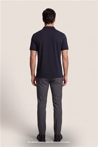 DKNY Binding Polo Erkek Polo Yaka T-Shirt Siyah
